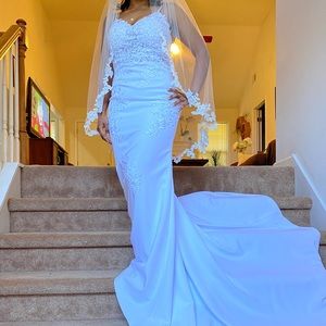 Wedding Dress with Veil